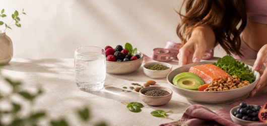 Estética e Nutrição: Como a Alimentação Influencia a Saúde da Pele, dos Cabelos e da Composição Corporal