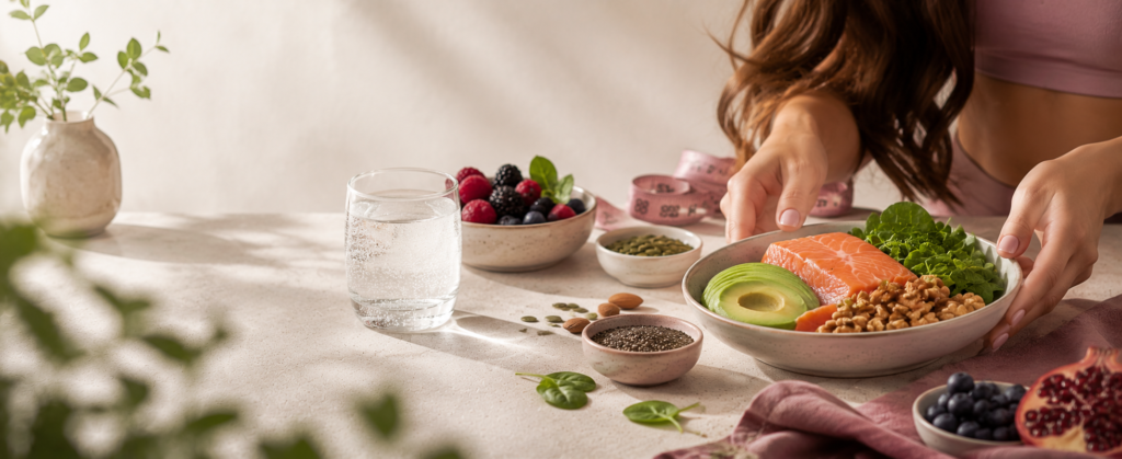 Estética - Nutrição aplicada à saúde da pele, cabelos e composição corporal.